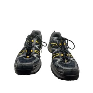 Ahnu‎ Lightweight Durable Men's Hiking Shoes 10.5 Grey Yellow Mesh Performance
